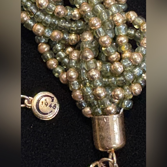 Elegant Gold Beaded Necklace C1948 (Aw16) - Picture 5 of 5